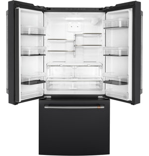 Cafe Counter-Depth 18.6-cu ft 3 -Door French Door Refrigerator with Ice Maker with Water Dispenser ( Matte Black ) ENERGY STAR Certified