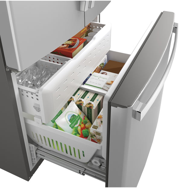 GE Standard-Depth 28.7-cu ft 3 -Door French Door Refrigerator with Ice Maker ( Stainless Steel ) ENERGY STAR Certified