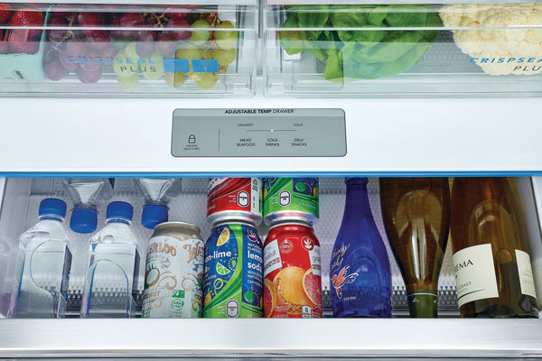 Frigidaire Gallery Counter-Depth 23.3-cu ft 3 -Door French Door Refrigerator with Ice Maker with Water Dispenser ( Fingerprint Resistant Stainless Steel ) ENERGY STAR Certified