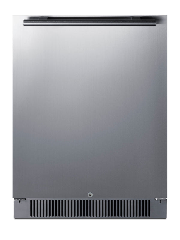 Summit Appliance 4.6-cu ft Built-In Mini Fridge ( Stainless steel door and black cabinet ) Garage Ready