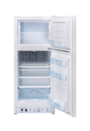 UNIQUE Propane Off-Grid 6.4-cu ft Counter-Depth Top-Freezer Refrigerator ( White )