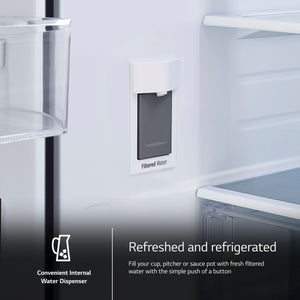 LG Standard-Depth 31.7-cu ft 3 -Door Smart Compatible French Door Refrigerator with Ice Maker with Water Dispenser ( PrintProof Stainless Steel ) ENERGY STAR Certified