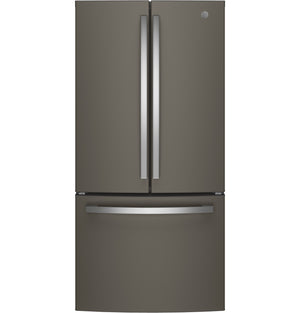 GE Counter-Depth 18.6-cu ft 3 -Door French Door Refrigerator with Ice Maker with Water Dispenser ( Slate ) ENERGY STAR Certified