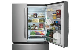 Frigidaire Gallery Counter-Depth 22.1-cu ft 4 -Door French Door Refrigerator with Ice Maker with Water Dispenser ( Fingerprint Resistant Stainless Steel ) ENERGY STAR Certified