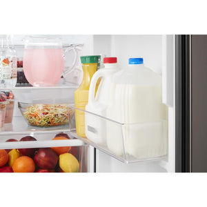 Whirlpool 11.6-cu ft Counter-Depth Top-Freezer Refrigerator ( Fingerprint Resistant Black Stainless )