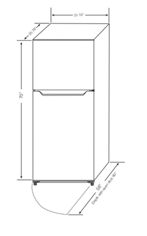 Impecca 17-cu ft Counter-Depth Top-Freezer Refrigerator Built-In ( Stainless Steel )