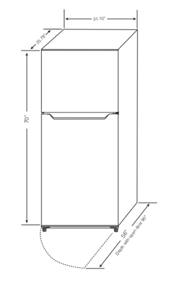 Impecca 17-cu ft Counter-Depth Top-Freezer Refrigerator Built-In ( Stainless Steel )