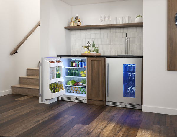 Zephyr Presrv 5.6-cu ft Built-In Mini Fridge ( Stainless Steel ) Garage Ready ENERGY STAR