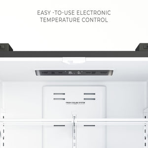 KoolMore Counter-Depth 22.5-cu ft 4 -Door French Door Refrigerator with Ice Maker ( Stainless steel )