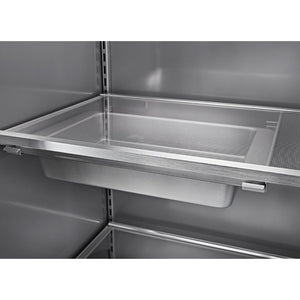 KitchenAid 30-cu ft Counter-Depth Side-by-Side Refrigerator Built-In with Ice Maker ( Stainless Steel with PrintShield Finish )