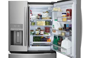 Frigidaire Counter-Depth 21.5-cu ft 4 -Door French Door Refrigerator with Ice Maker with Water and Ice Dispenser ( Smudge-Proof Stainless Steel ) ENERGY STAR Certified