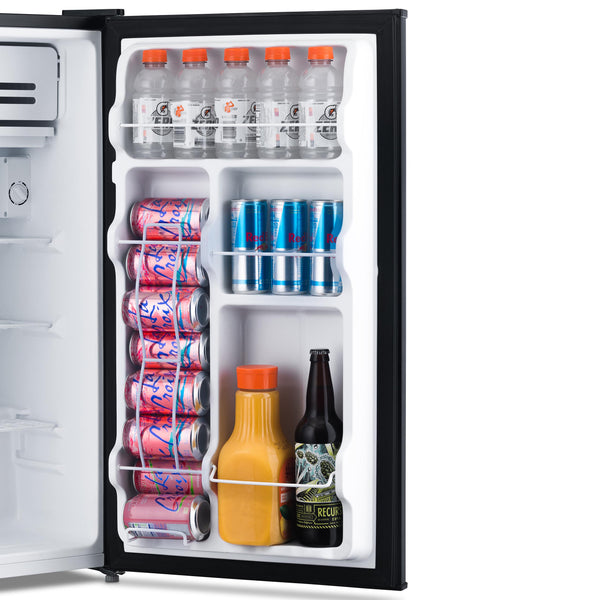 NewAir Mini Fridges 3.3-cu ft Mini Fridge with Freezer ( Black ) ENERGY STAR