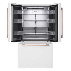 LG STUDIO Counter-Depth 26.5-cu ft 3 -Door Smart Compatible French Door Refrigerator with Ice Maker with Water Dispenser ( Essence White ) ENERGY STAR Certified