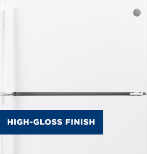 GE Garage-ready 21.9-cu ft Top-Freezer Refrigerator ( White ) Garage Ready