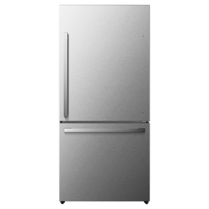 Hisense 17.2-cu ft Counter-Depth Bottom-Freezer Refrigerator with Ice Maker ( Fingerprint Resistant Stainless Steel ) ENERGY STAR Certified