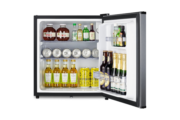 Summit Appliance 1.6-cu ft ( Stainless steel door and black cabinet )