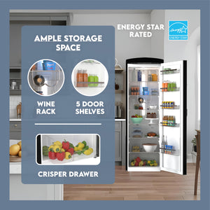 ConServ 11.12-cu ft Freezerless Refrigerator ( Black )