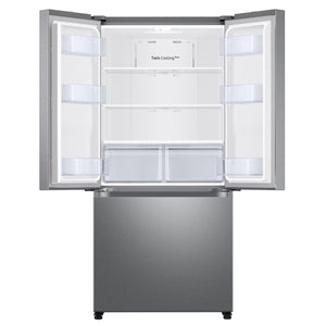 Samsung Counter-Depth 17.5-cu ft 3 -Door Smart Compatible French Door Refrigerator with Ice Maker ( Fingerprint Resistant Stainless Steel ) ENERGY STAR Certified
