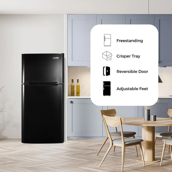 ConServ 4.5-cu ft Mini Fridge with Freezer ( Black )