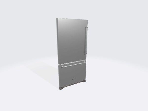 KitchenAid 22.07-cu ft Standard-Depth Bottom-Freezer Refrigerator Ice Maker Optional (sold separately) ( Stainless steel ) ENERGY STAR Certified
