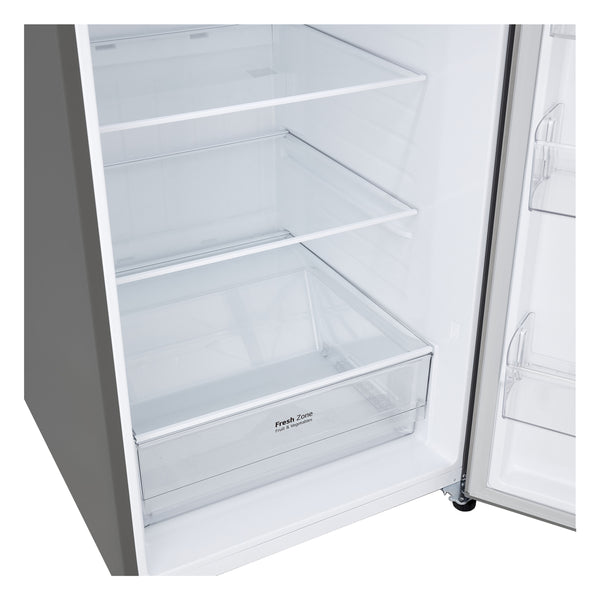 LG 17.5-cu ft Top-Freezer Refrigerator ( PrintProof Stainless Steel ) Garage Ready ENERGY STAR Certified