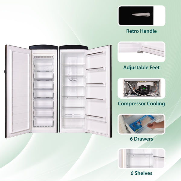 ConServ 19.42-cu ft Counter-Depth Side-by-Side Refrigerator ( Black )