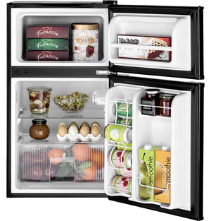 GE 3.1-cu ft Mini Fridge with Freezer ( Black ) ENERGY STAR