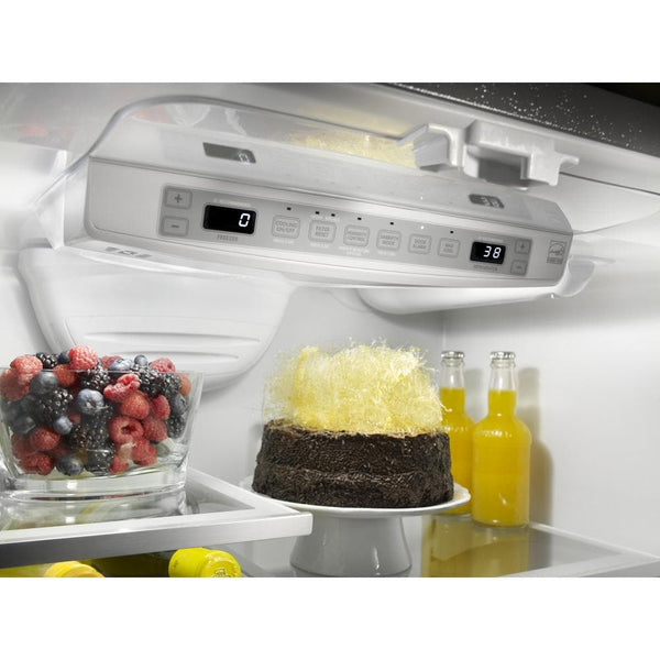 KitchenAid Counter-Depth 21.9000-cu ft 3 -Door French Door Refrigerator with Ice Maker with Water Dispenser ( Stainless steel )