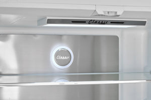 UNIQUE Classic Retro Counter-Depth 21.4-cu ft 3 -Door French Door Refrigerator with Ice Maker with Ice Dispenser ( Marshmallow White ) ENERGY STAR Certified