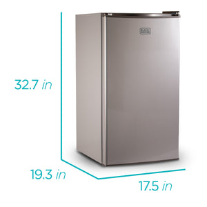 BLACK+DECKER 3.2-cu ft Mini Fridge with Freezer ( Vcm ) Garage Ready ENERGY STAR
