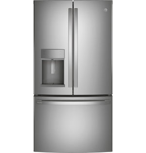 GE Profile Standard-Depth 27.8-cu ft 3 -Door French Door Refrigerator with Ice Maker with Water and Ice Dispenser ( Stainless Steel ) ENERGY STAR Certified