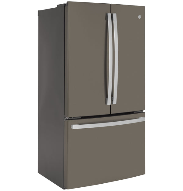 GE Counter-Depth 23.1-cu ft 3 -Door French Door Refrigerator with Ice Maker ( Slate ) ENERGY STAR Certified