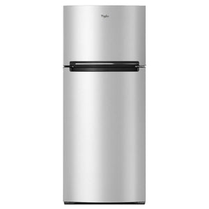 Whirlpool Flexible Storage Bin 17.6-cu ft Top-Freezer Refrigerator ( Fingerprint Resistant Metallic Steel )