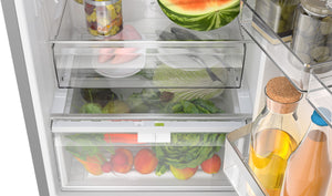 Bosch 800 Series 12.8-cu ft Counter-Depth Built-In Bottom-Freezer Refrigerator with Ice Maker ( Stainless Steel ) ENERGY STAR Certified