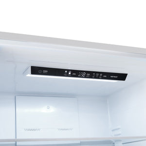 FORNO Milano Espresso 17.2-cu ft Counter-Depth Bottom-Freezer Refrigerator with Ice Maker ( Stainless steel ) ENERGY STAR Certified
