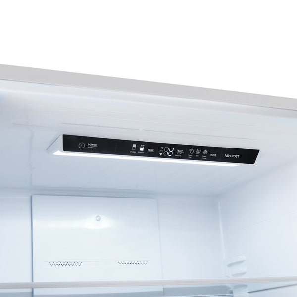 FORNO Milano Espresso 17.2-cu ft Counter-Depth Bottom-Freezer Refrigerator with Ice Maker ( Stainless steel ) ENERGY STAR Certified