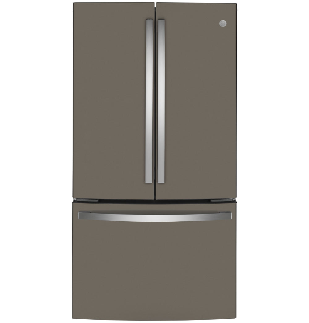 GE Counter-Depth 23.1-cu ft 3 -Door French Door Refrigerator with Ice Maker ( Slate ) ENERGY STAR Certified