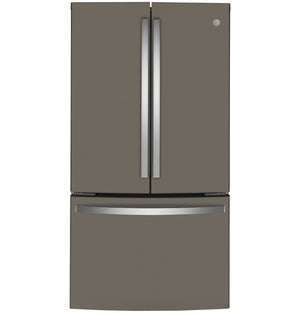 GE Counter-Depth 23.1-cu ft 3 -Door French Door Refrigerator with Ice Maker ( Slate ) ENERGY STAR Certified