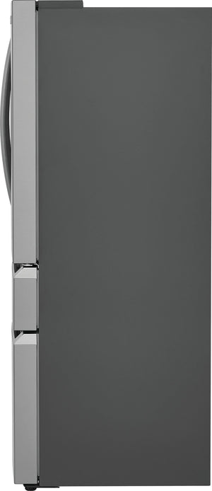 Frigidaire Gallery Counter-Depth 22.1-cu ft 4 -Door French Door Refrigerator with Ice Maker with Water Dispenser ( Fingerprint Resistant Stainless Steel ) ENERGY STAR Certified
