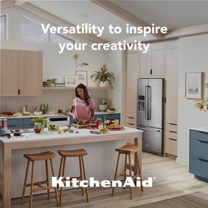 KitchenAid Standard-Depth 27-cu ft 3 -Door French Door Refrigerator with Ice Maker with Water and Ice Dispenser ( Stainless Steel with PrintShield Finish ) ENERGY STAR Certified