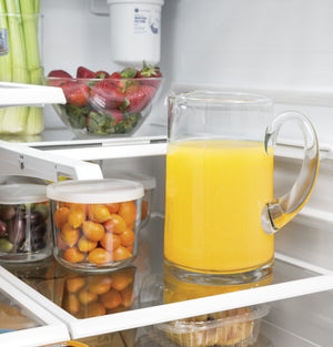 GE Standard-Depth 23.7-cu ft 3 -Door French Door Refrigerator with Ice Maker with Water and Ice Dispenser ( Stainless Steel ) ENERGY STAR Certified