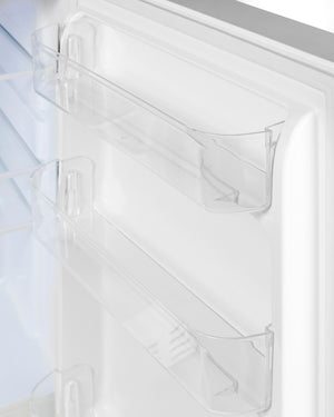 Summit Appliance 3.53-cu ft Built-In Mini Fridge ( Stainless steel door and white cabinet )