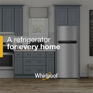 Whirlpool Flexible Storage Bin 17.6-cu ft Top-Freezer Refrigerator ( White )