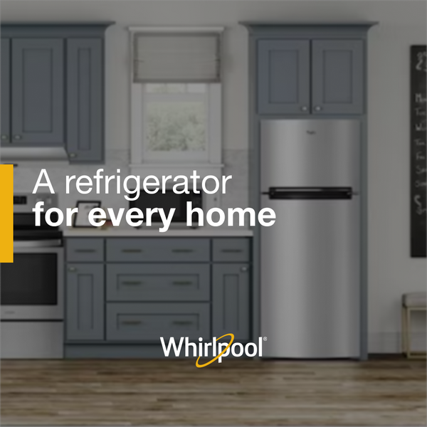Whirlpool Flexible Storage Bin 17.6-cu ft Top-Freezer Refrigerator ( White )