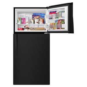 Whirlpool 19.1-cu ft Top-Freezer Refrigerator ( Black )
