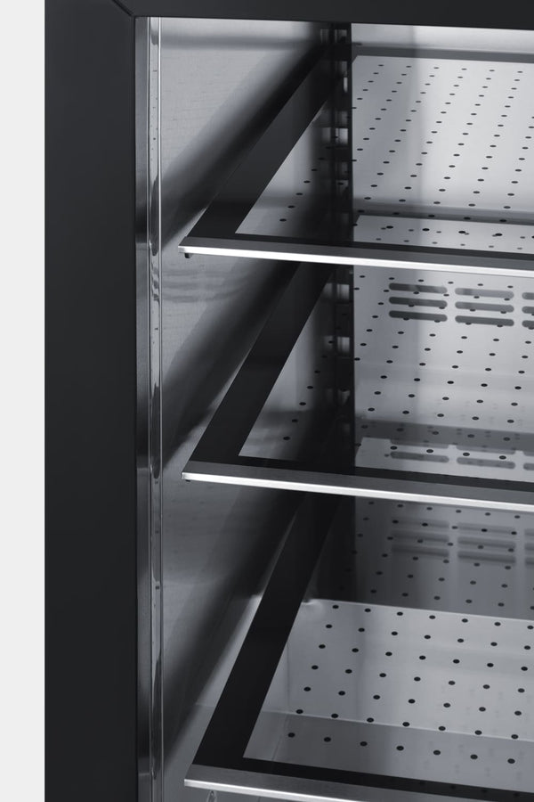 Summit Appliance 1.72-cu ft Built-In Mini Fridge ( Stainless steel door and black cabinet )