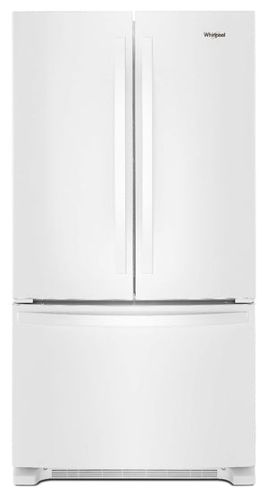 Whirlpool Standard-Depth 25.2-cu ft 3 -Door French Door Refrigerator with Ice Maker ( White ) ENERGY STAR Certified