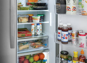 Frigidaire Gallery 26-cu ft Side-by-Side Refrigerator with Ice Maker and Water Dispenser ( Smudge-Proof Stainless Steel ) ENERGY STAR Certified