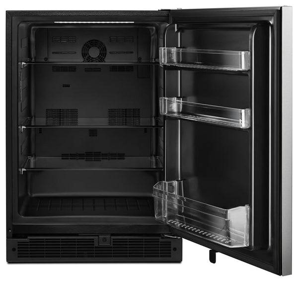 Whirlpool 5.1000-cu ft Built-In Mini Fridge ( Stainless steel ) ENERGY STAR